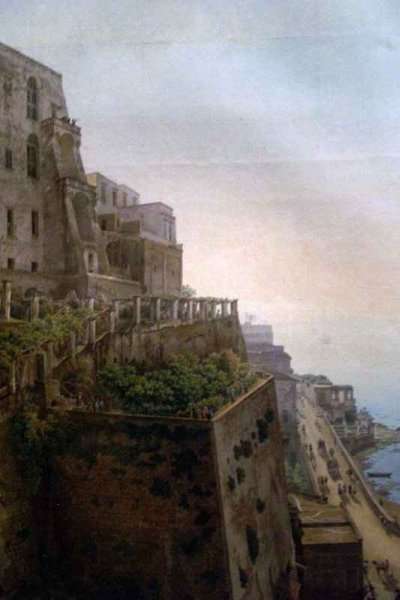 View of the Bay of Naples detail 3 by Romanticism
