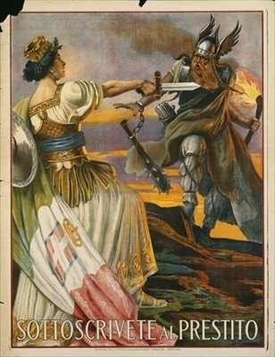 Italian advertisement for war bonds by Romanticism