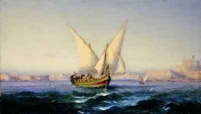 Off Valetta Harbour by Romanticism