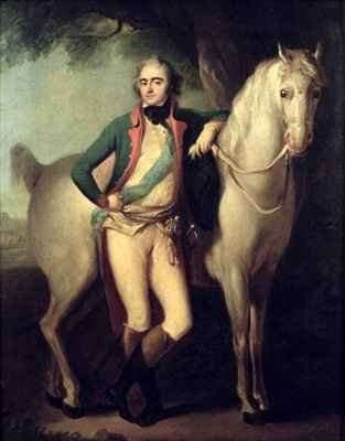 Prince Josef Anton Poniatowski 1763-1813 by his horse by Romanticism