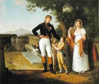General Rossetti 1776-1840 Commandant of Naples and his Family by Romanticism