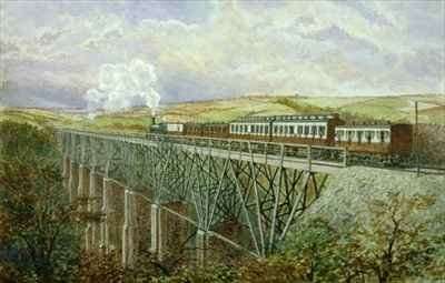 Cornwall Railway The Gover Viaduct by Romanticism
