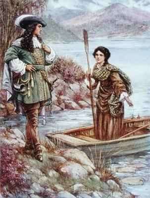 Ellen Douglas Meets James FitzJames by Romanticism