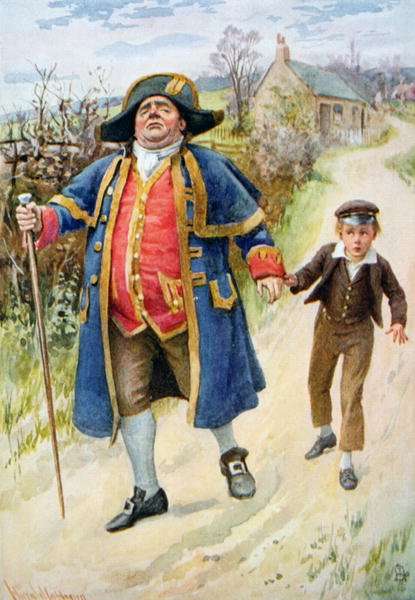 Mr Bumble and Oliver Twist, 1924 by Romanticism