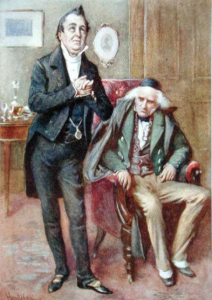 Mr Pecksniff and Old Martin Chuzzlewit, 1924 by Romanticism