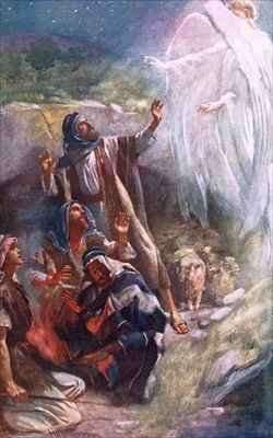 The shepherds of Bethlehem by Romanticism