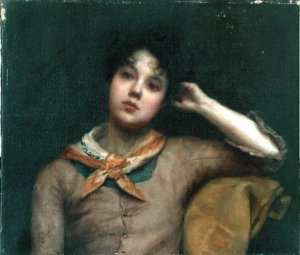 Study of a Young Woman by Romanticism