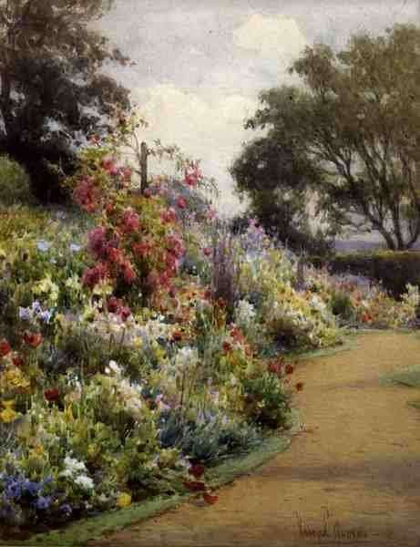 An Herbaceous Border by Romanticism