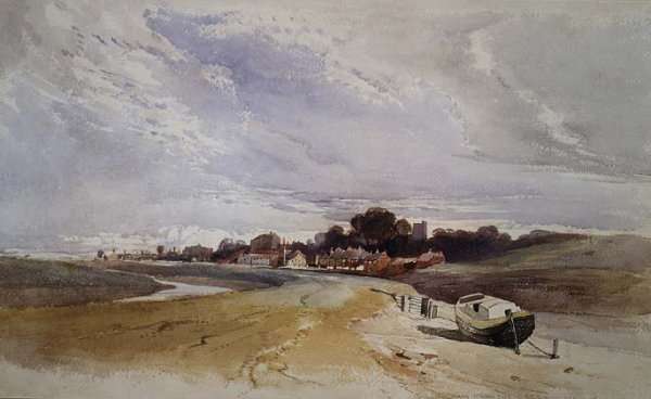 Gillingham on the River Medway Kent by Romanticism