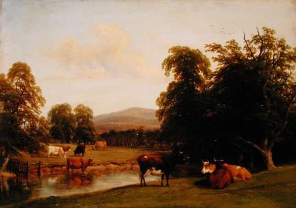 Scene at Enville 1852 by Romanticism