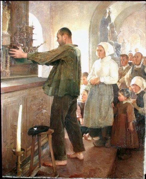 The Ex Voto, 1898 by Romanticism