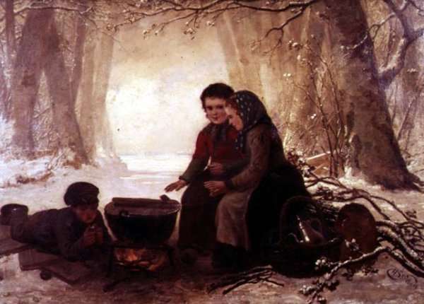 A Cold Winters Day by Romanticism