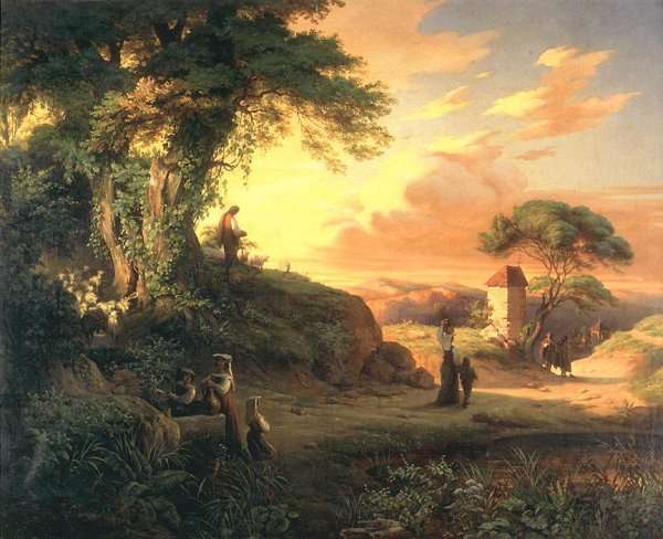 Romantic Scene 1851 by Romanticism