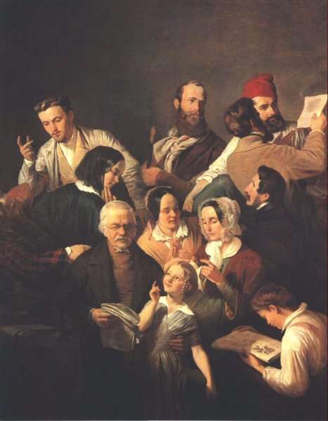 The Weber Family 1846 by Romanticism
