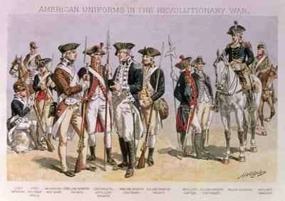 American Uniforms in the Revolutionary Wars 1775-83 by Romanticism