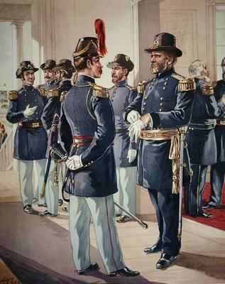 MajorGeneral Grant with Staff and Line Officers by Romanticism