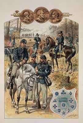 Union Uniforms and Corps Badges by Romanticism