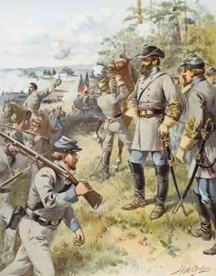 General Stonewall Jackson at the First Battle of Bull Run 17th August 1861 by Romanticism