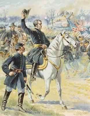 Major General Hooker at the Battle of Chancellorville Virginia 3rd May 1863 by Romanticism