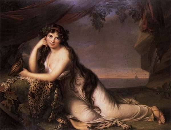 Lady Hamilton as a Bacchante 1803 by Romanticism