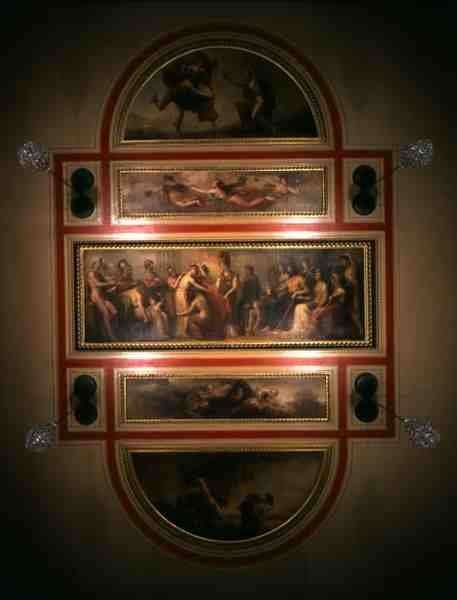 Ceiling in the Library and Dining Room by Romanticism