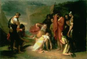 Lear and Cordelia by Romanticism