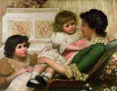 The Artists Wife and her Two Daughters by Romanticism