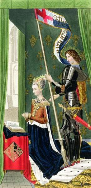 Margaret of Denmark, Queen of Scots 1456-86 after a painting by Hugo van der Goes c.1440-82 completed c.1482 by Romanticism