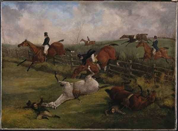 The Grand Leicestershire Steeplechase by Romanticism
