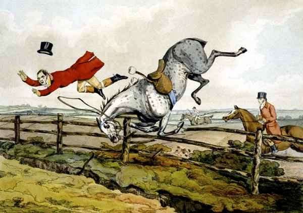 Taking a Tumble, from 'Qualified Horses and Unqualified Riders' by Romanticism