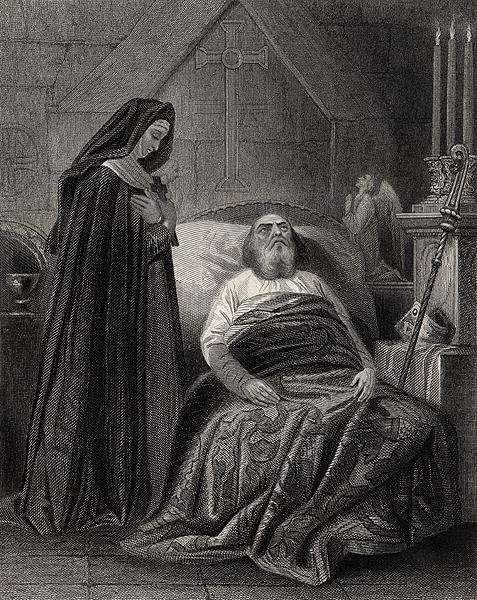 The Death of St. Patrick, engraved by J.Rogers by Romanticism