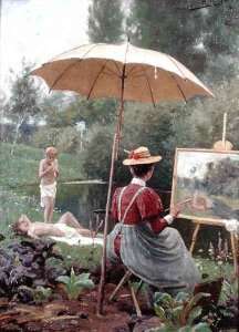 The Artists Model by Romanticism