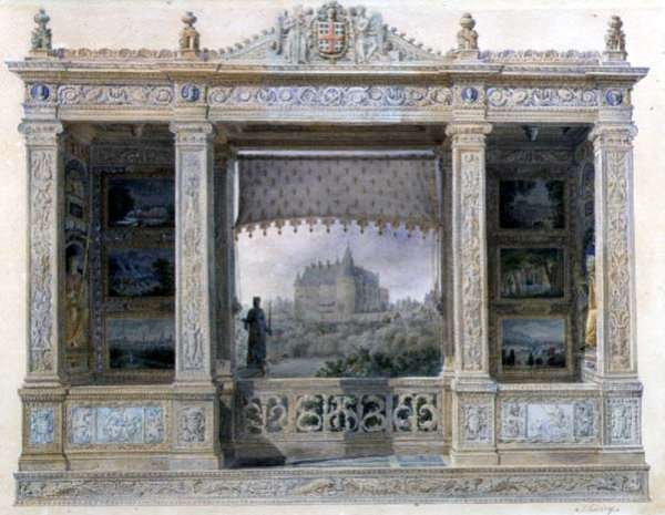 The Chateau Chatillon-Coligny-Montmorency, c.1820 by Romanticism