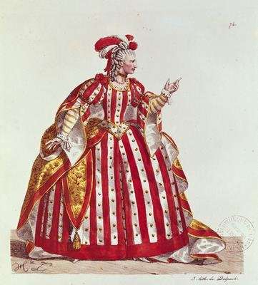 Mademoiselle Dumesnil 1713-1803 in the Role of Agrippina in Britannicus by Jean Racine 1639-99 by Romanticism