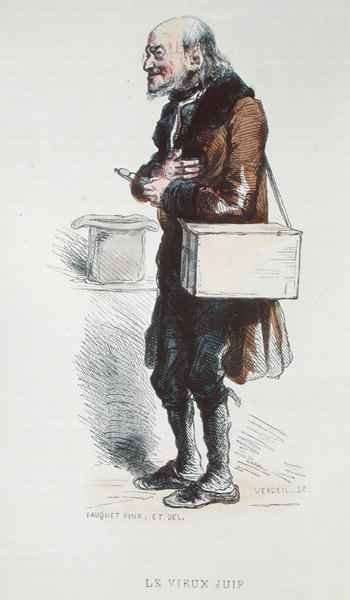 Le Vieux Juif, illustration from Les Francais Par Eux-Memes, published by L. Curmer in Paris, 1841 by Romanticism