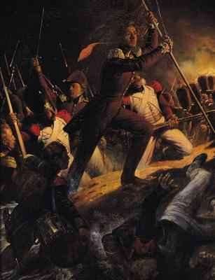 Charles Amedee Albert de Savoie Prince de Carignan 1798-1849 Leading the Assault at the Siege of the Trocadero by Romanticism
