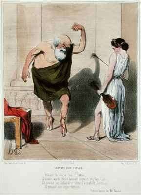 Socrates visiting Aspasia by Romanticism