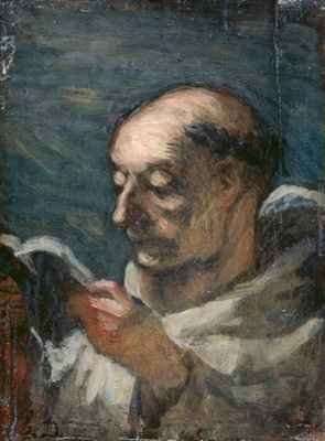 Monk Reading by Romanticism
