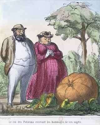 The King of Pumpkins receiving the homage of his subjects by Romanticism