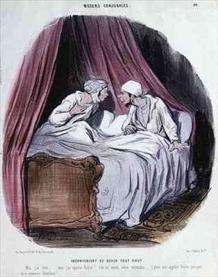 Cartoon about Marriage mid nineteenth century by Romanticism