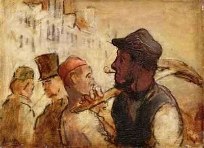 Workmen on the Street by Romanticism