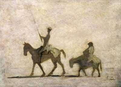 Don Quixote and Sancho Panza 2 by Romanticism