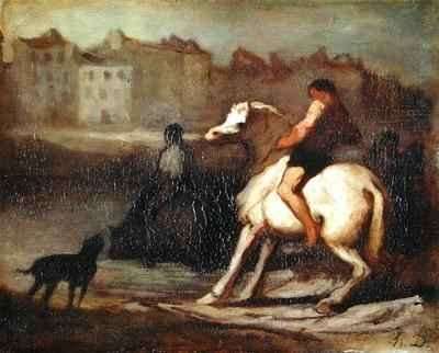 The Watering Place Bank of the Seine by Romanticism