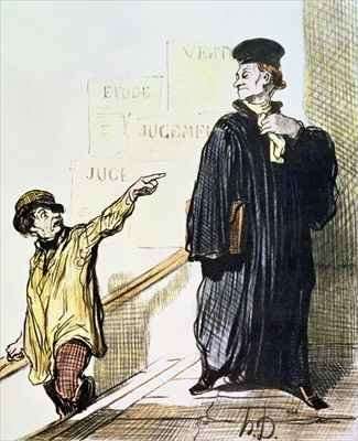 An Unsatisfied Client from the series Les Gens de Justice by Romanticism