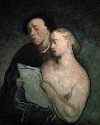 Two Singers by Romanticism