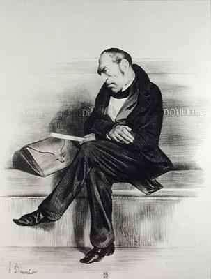 Caricature of Francois Guizot 1787-1874 from La Caricature by Romanticism