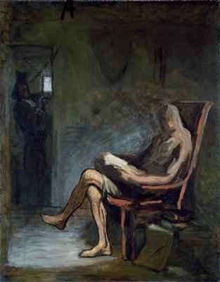 Don Quixote Reading 2 by Romanticism