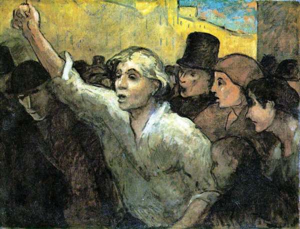 The Uprising c. 1860 by Romanticism