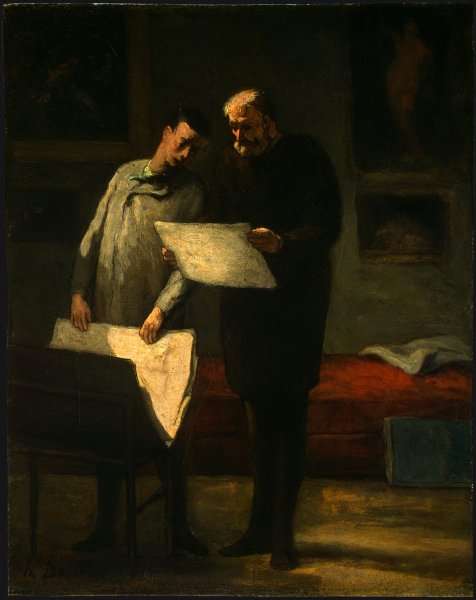 Advice to a Young Artist 1860 by Romanticism