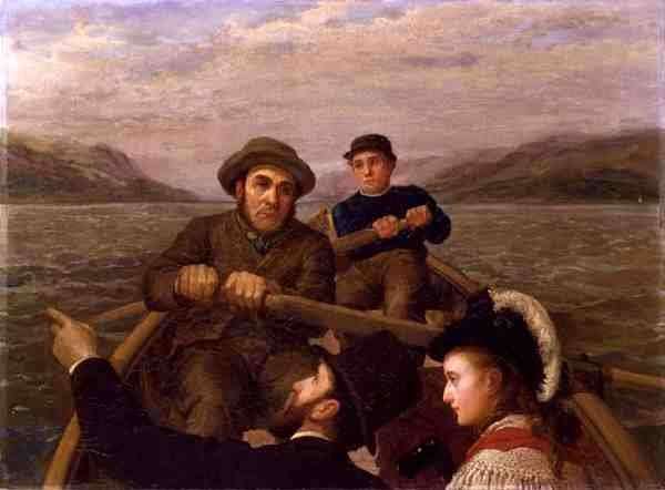Journey By Rowing Boat, 1878 by Romanticism